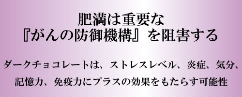 肥満は重要であるがんの防御機構を阻害する